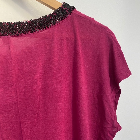 Halogen • Berry Radiance Black Beaded Blouse - Picture 13 of 13